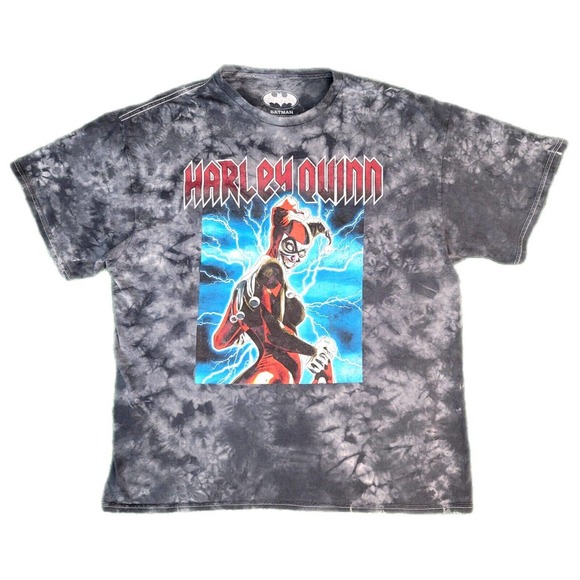 Batman Other - Batman Harley Quinn Tie Dye Tee DC Comics Joker Vintage Style Size Large